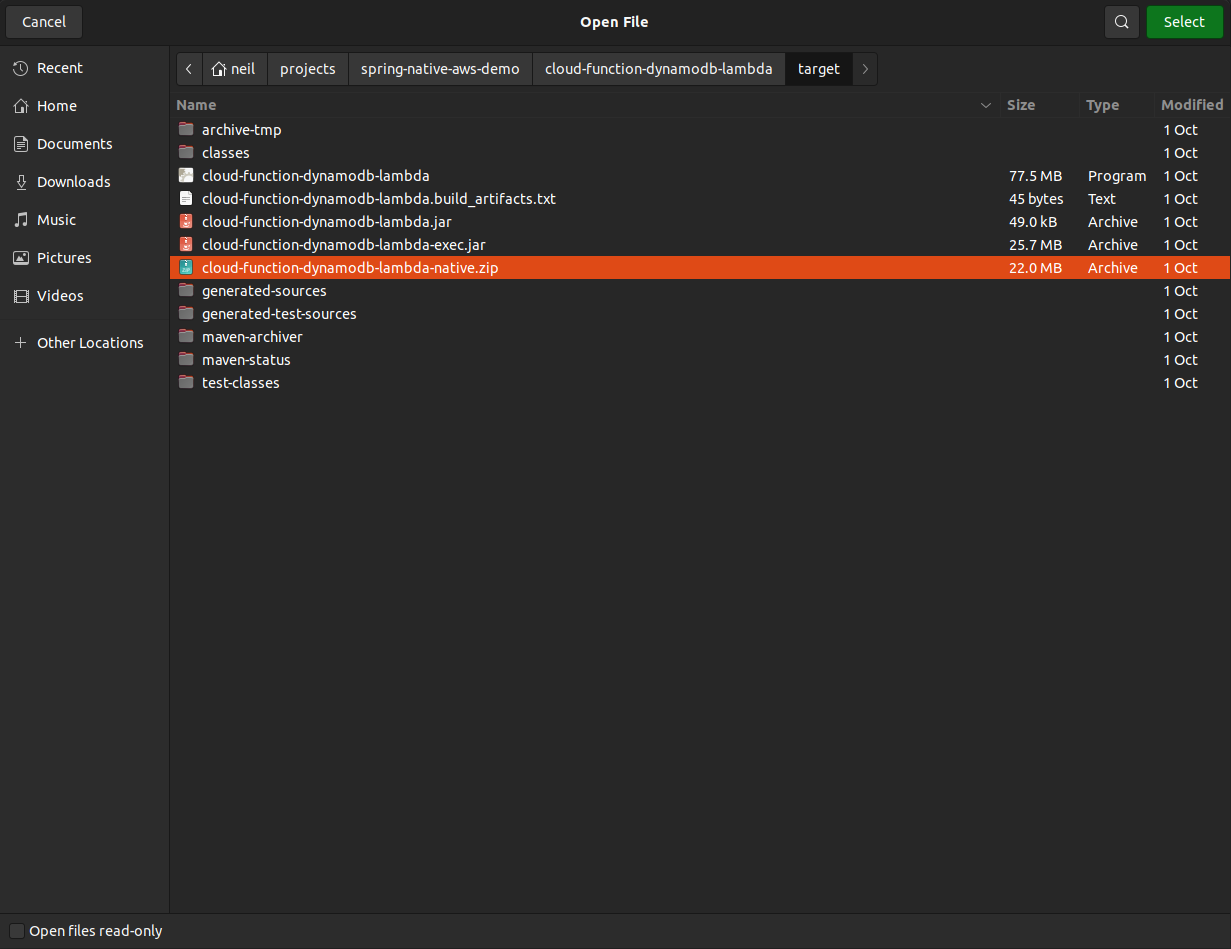 Spring Native + AWS Lambda Part 3 The Deploy